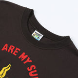 ワンダービジター(WONDER VISITOR) Sun face L/SL T-shirt