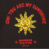 ワンダービジター(WONDER VISITOR) Sun face L/SL T-shirt