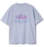 ダブルユーブイプロジェクト(WV PROJECT) Couch SHORT SLEEVE T-SHIRT SOFT BLUE SYST7377