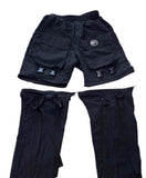 トレンディウビ(Trendywoobi) nylon metal two-way pants black