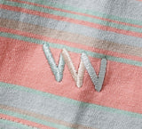 ダブルユーブイプロジェクト(WV PROJECT) NOISY STRIPE SHORT SLEEVE T-SHIRT CORAL MJST7382