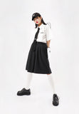 ベーシックコットン(BASIC COTTON) BASIC WIDE SHORTS - BLACK