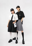 ベーシックコットン(BASIC COTTON) BASIC WIDE SHORTS - BLACK