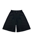 ベーシックコットン(BASIC COTTON) BASIC WIDE SHORTS - BLACK