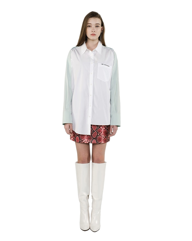 MMIC(エムエムアイシー) ZIPPER SLEEVE SHIRT