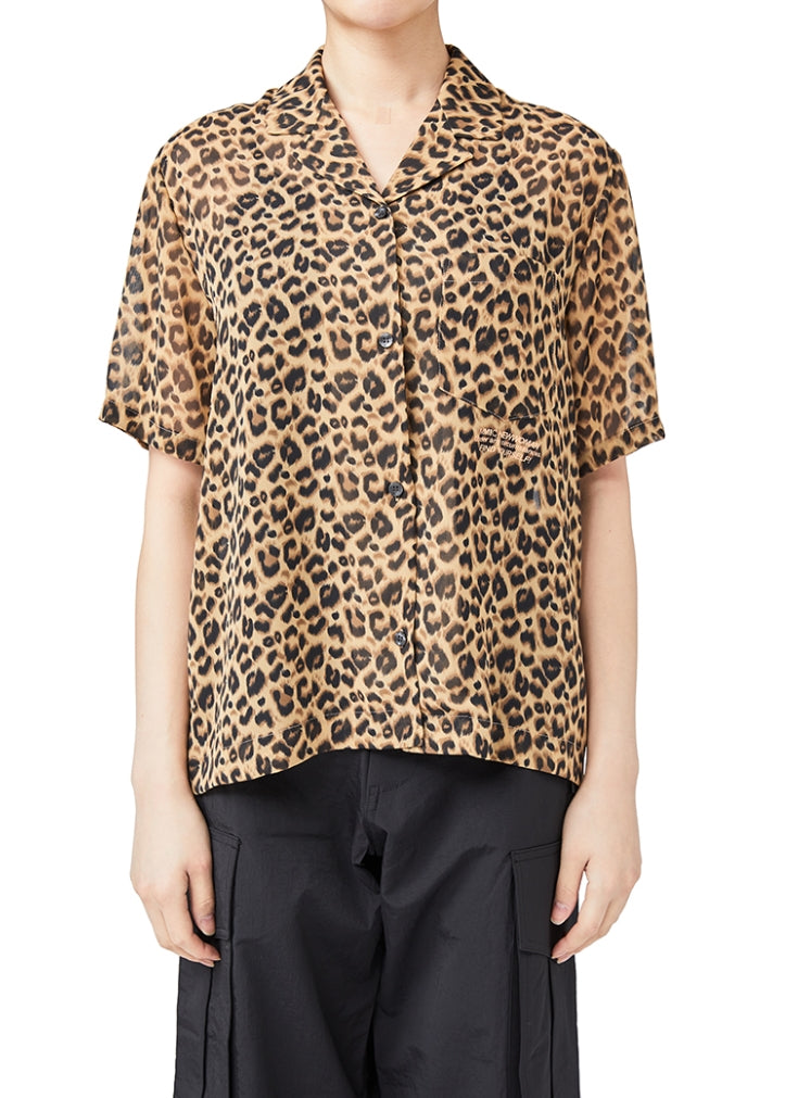 MMIC(エムエムアイシー) LEOPARD SHEER SHIRT