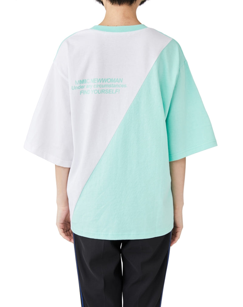 MMIC(エムエムアイシー) HALF DIAGONAL T-SHIRT