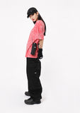 ベーシックコットン(BASIC COTTON) BCN TIE DYE TOP - RED