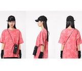 ベーシックコットン(BASIC COTTON) BCN TIE DYE TOP - RED