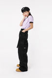 ベーシックコットン(BASIC COTTON) BCN LINE HALF TOP - PURPLE