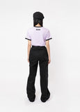 ベーシックコットン(BASIC COTTON) BCN LINE HALF TOP - PURPLE