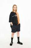 オーワイ(OY)  BASIC HALF PANTS-BLACK