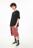 オーワイ(OY)  REFLECTIVE METAL WIDE PANTS-BURGUNDY