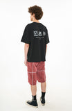 オーワイ(OY)  REFLECTIVE METAL WIDE PANTS-BURGUNDY