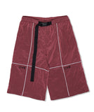 オーワイ(OY)  REFLECTIVE METAL WIDE PANTS-BURGUNDY