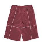 オーワイ(OY)  REFLECTIVE METAL WIDE PANTS-BURGUNDY