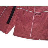 オーワイ(OY)  REFLECTIVE METAL WIDE PANTS-BURGUNDY