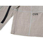 オーワイ(OY)   REFLECTIVE METAL WIDE PANTS-GREY