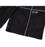 オーワイ(OY)  REFLECTIVE METAL WIDE PANTS-BLACK