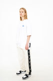 オーワイ(OY)  LOGO TAPE RING TRACK PANTS-CREAM