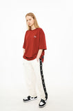 オーワイ(OY)  LOGO TAPE RING TRACK PANTS-CREAM