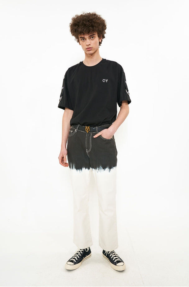 オーワイ(OY)  TYE-DIE JEANS-WHITE