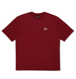 オーワイ(OY) UNIVERSE LOGO T-BURGUNDY