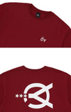 オーワイ(OY) UNIVERSE LOGO T-BURGUNDY