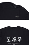 オーワイ(OY) SCI-FI TRIPLE LOGO T-BLACK