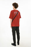 オーワイ(OY) BASIC METAL LOGO T-BURGUNDY