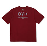 オーワイ(OY) BASIC METAL LOGO T-BURGUNDY