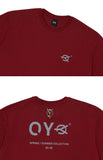 オーワイ(OY) BASIC METAL LOGO T-BURGUNDY