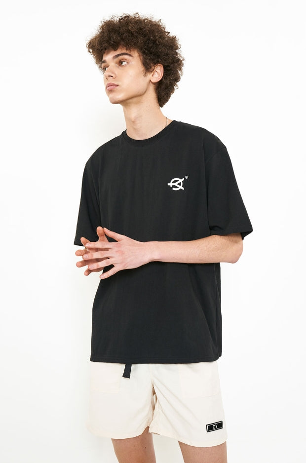 オーワイ(OY) BASIC METAL LOGO T-BLACK