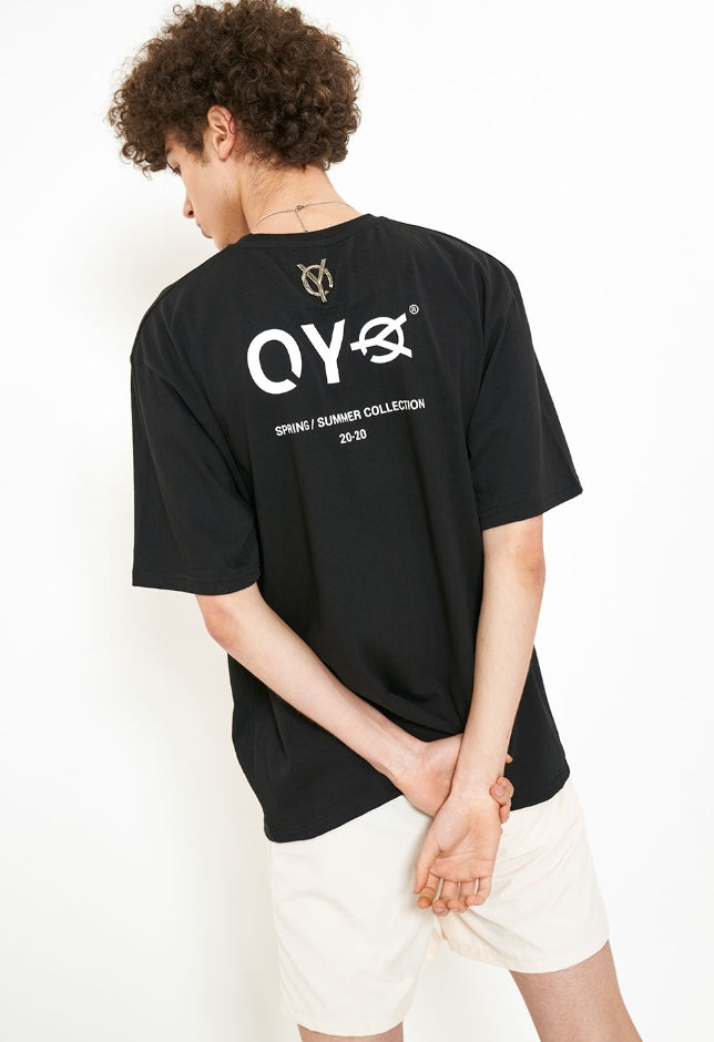オーワイ(OY) BASIC METAL LOGO T-BLACK