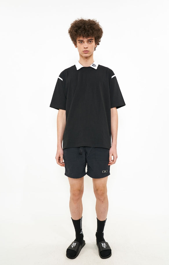 オーワイ(OY) TAPE COLLAR T-BLACK