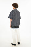 オーワイ(OY) STRIPE LOGO HALF SHIRTS-BLACK