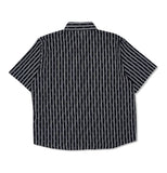 オーワイ(OY) STRIPE LOGO HALF SHIRTS-BLACK