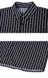 オーワイ(OY) STRIPE LOGO HALF SHIRTS-BLACK