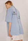 オーワイ(OY) BACK BUTTON HALF SHIRTS-SKYBLUE