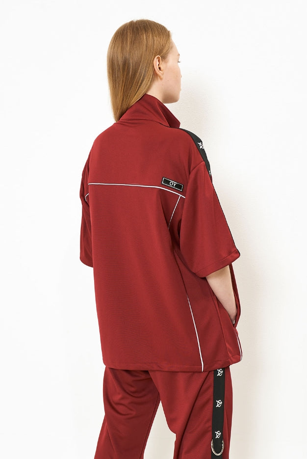 オーワイ(OY) HALF TRACK JACKET-BURGUNDY
