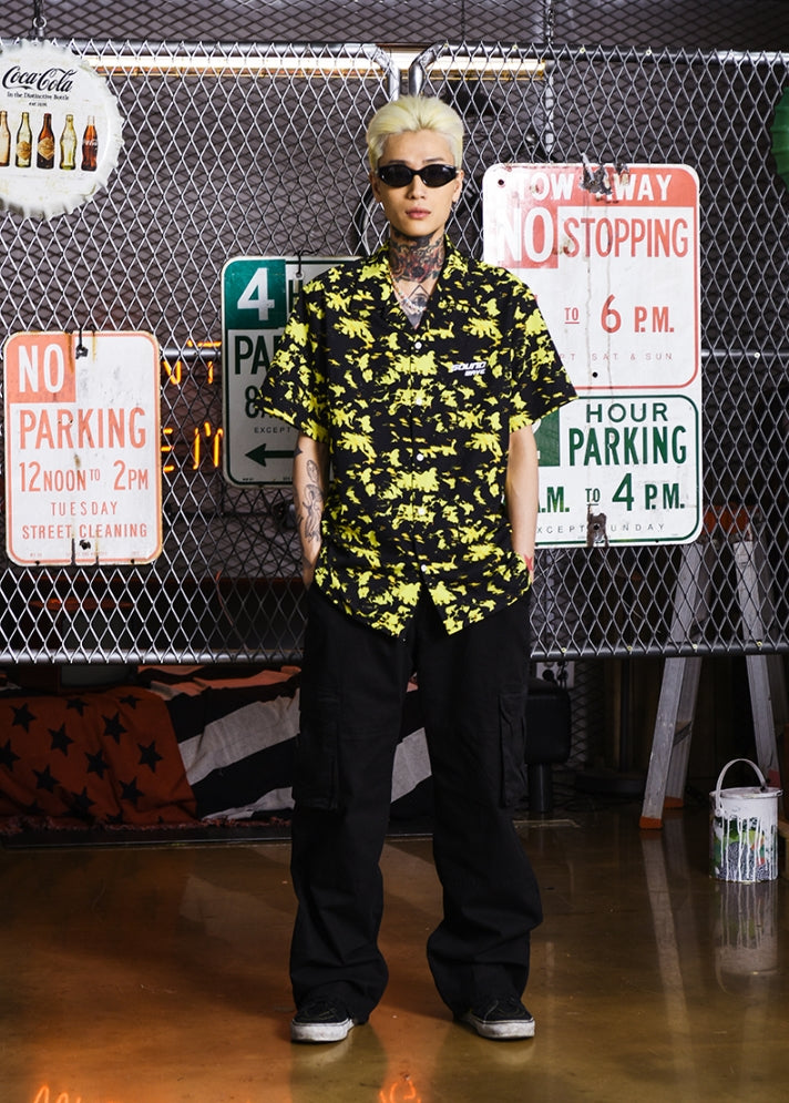 シディスコンマ(SHETHISCOMMA) SOUND WAVE SHIRTS(YELLOW)