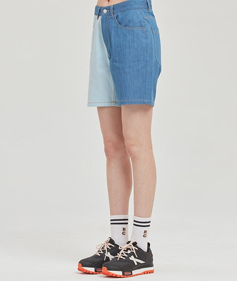 ROMANTIC CROWN(ロマンティック クラウン) TONE ON TONE COTTON SHORTS_BLUE