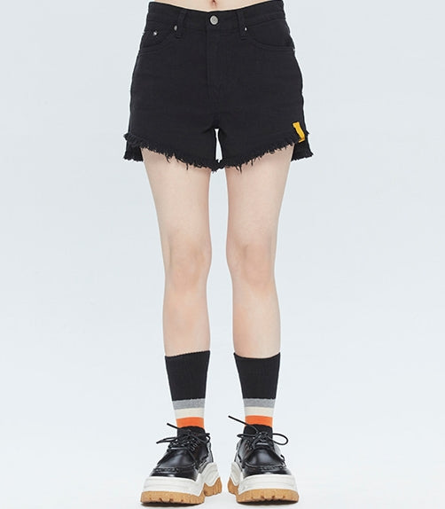 ROMANTIC CROWN(ロマンティック クラウン) GNAC COTTON SHORTS_BLACK