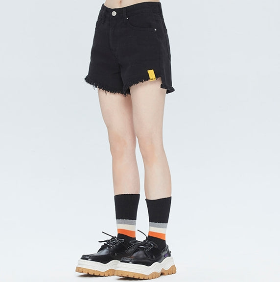 ROMANTIC CROWN(ロマンティック クラウン) GNAC COTTON SHORTS_BLACK