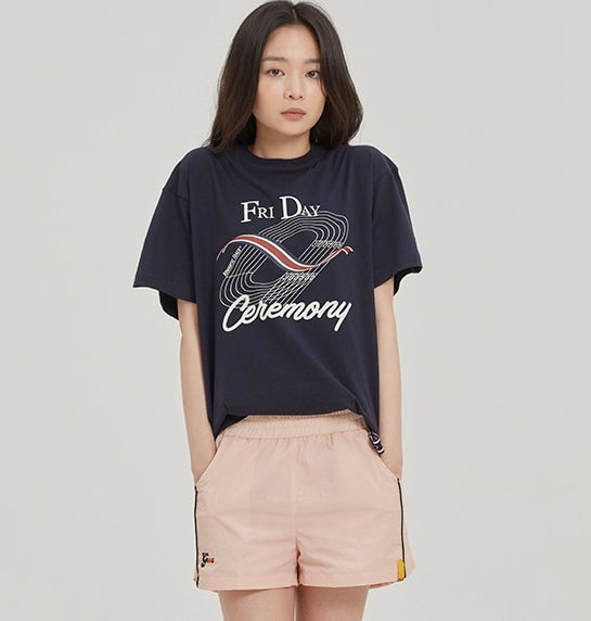 ROMANTIC CROWN(ロマンティック クラウン) TRACK AND FIELD TEE_NAVY