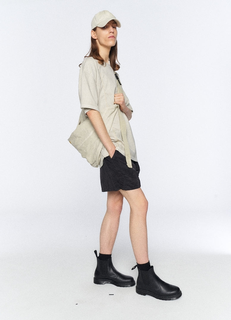 オベルー(OVERR) 20SU PIGMENT OATBEIGE PIPING DETAIL T-SHIRTS