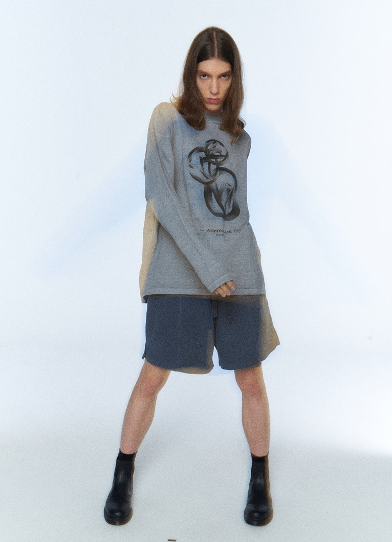 オベルー(OVERR) 20SU PIGMENT GRAY L/S T-SHIRTS