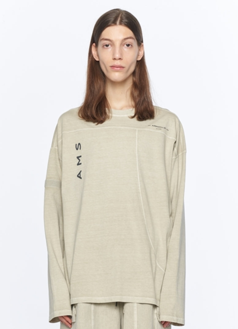 オベルー(OVERR) 20SU VELCRO PIGMENT OATBEIGE L/S T-SHIRTS