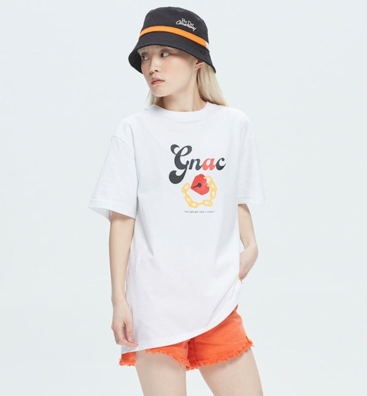 ROMANTIC CROWN(ロマンティック クラウン) UNLOCK YOUR MIND TEE_WHITE