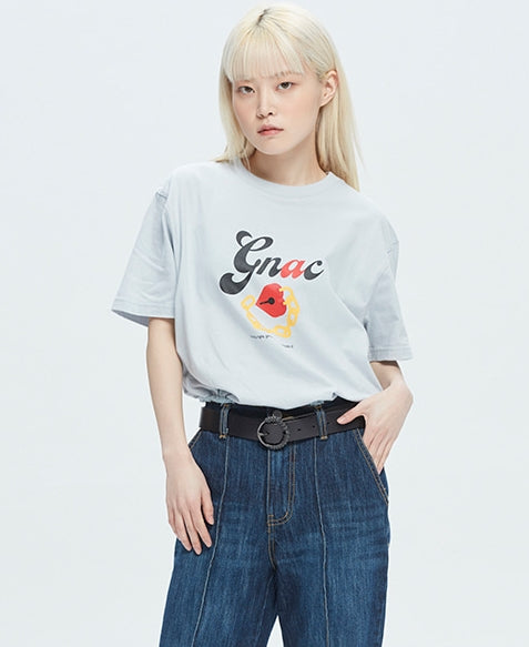 ROMANTIC CROWN(ロマンティック クラウン) UNLOCK YOUR MIND TEE_SKY BLUE